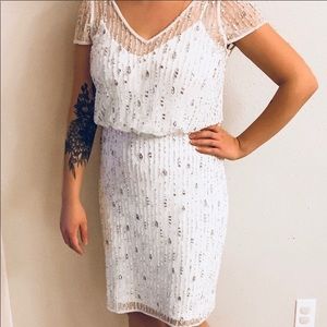 Intricate beaded Adrianna Papell dress